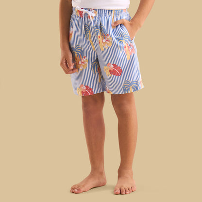 Palm Print Swim Shorts