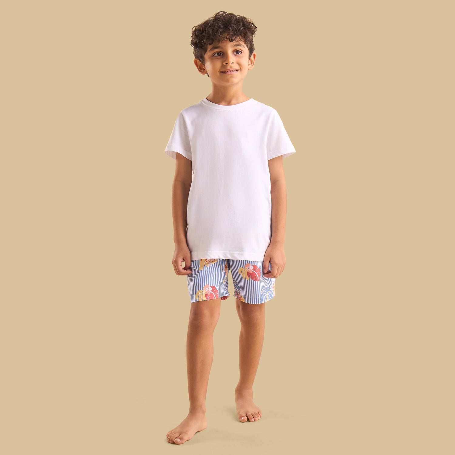 Palm Print Swim Shorts