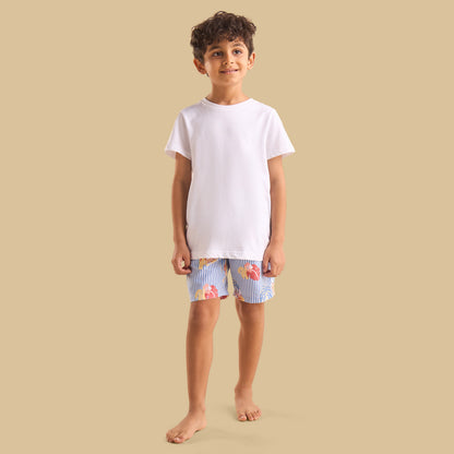 Palm Print Swim Shorts