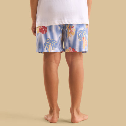 Palm Print Swim Shorts