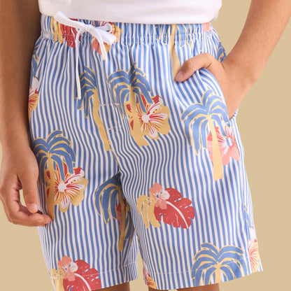 Palm Print Swim Shorts