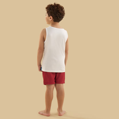 Spider-Man Print Swim T-shirt and Shorts Set