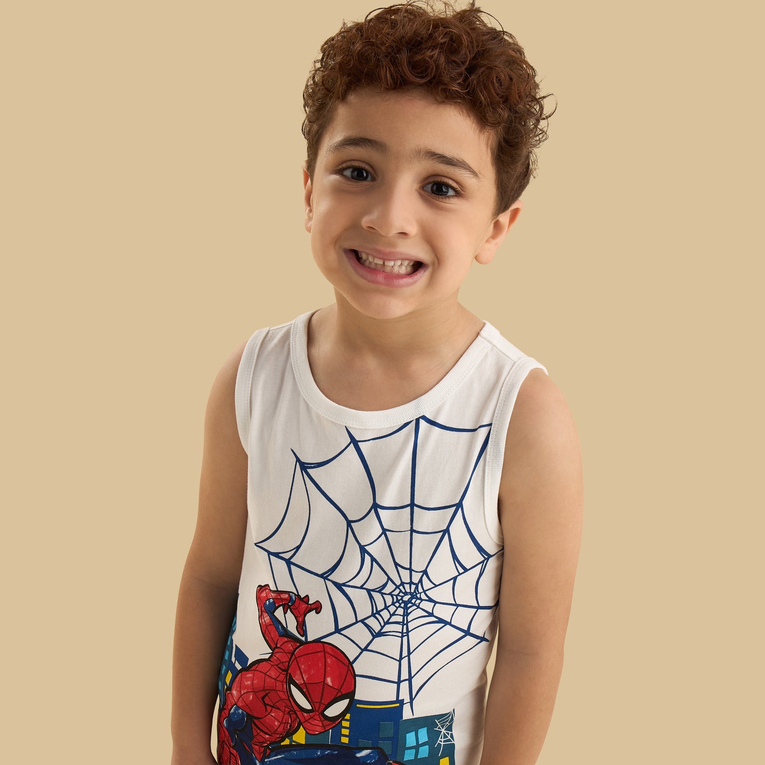 Spider-Man Print Swim T-shirt and Shorts Set