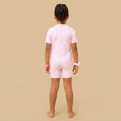 Angel Print Tie-Dye Swimsuit