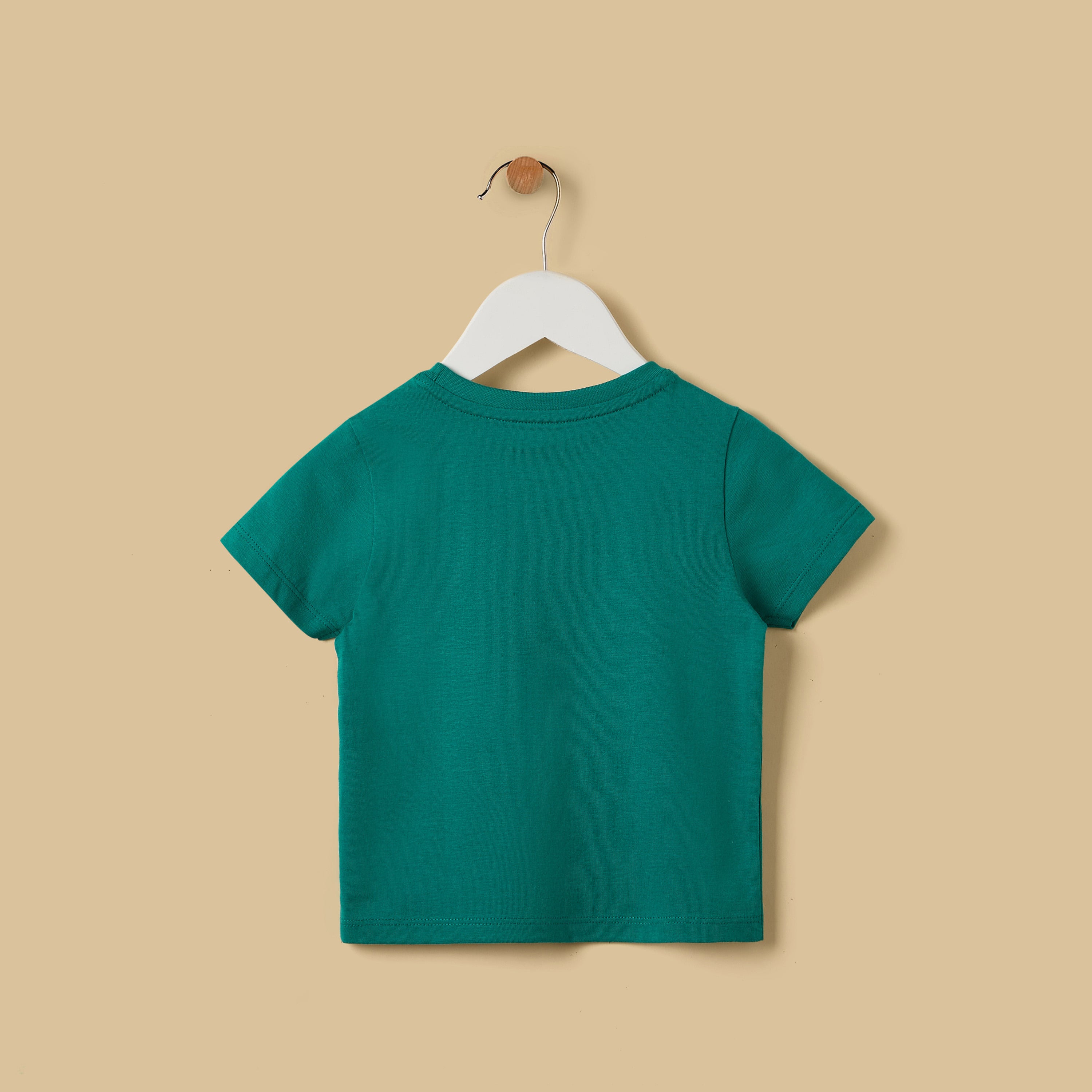 Slogan Print Cotton T-shirt