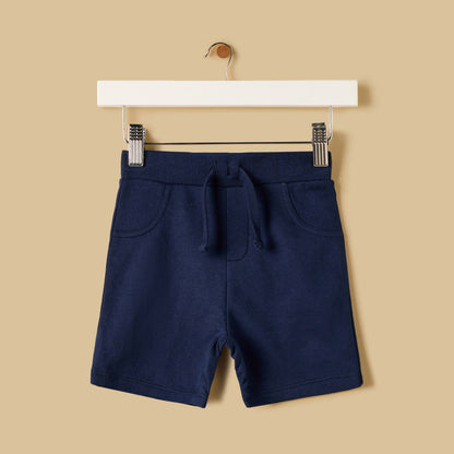 Plain Cotton Shorts - Cream / 12-18 mths