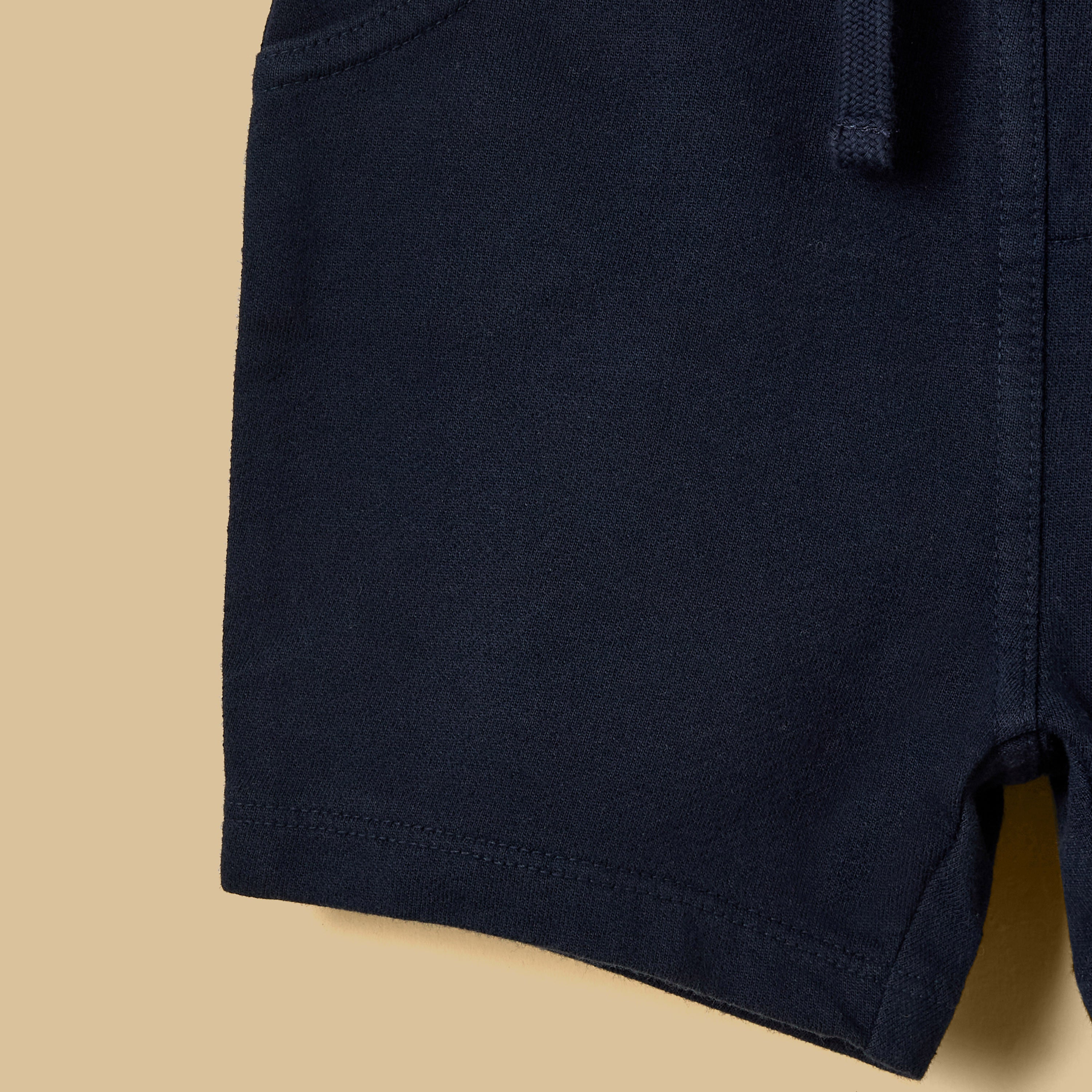 Pack of 2 - Textured Cotton Shorts
