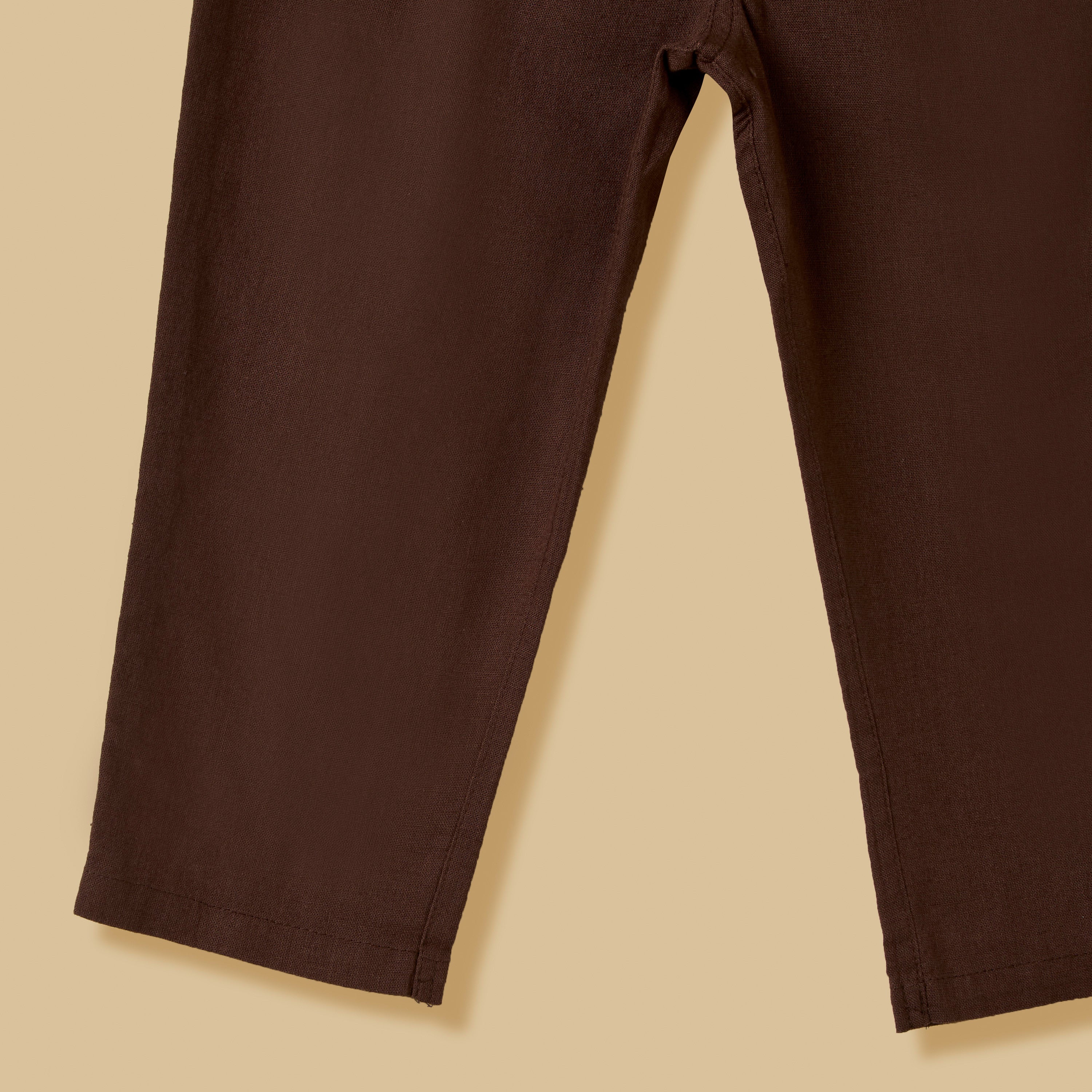 Regular Fit Linen Trousers