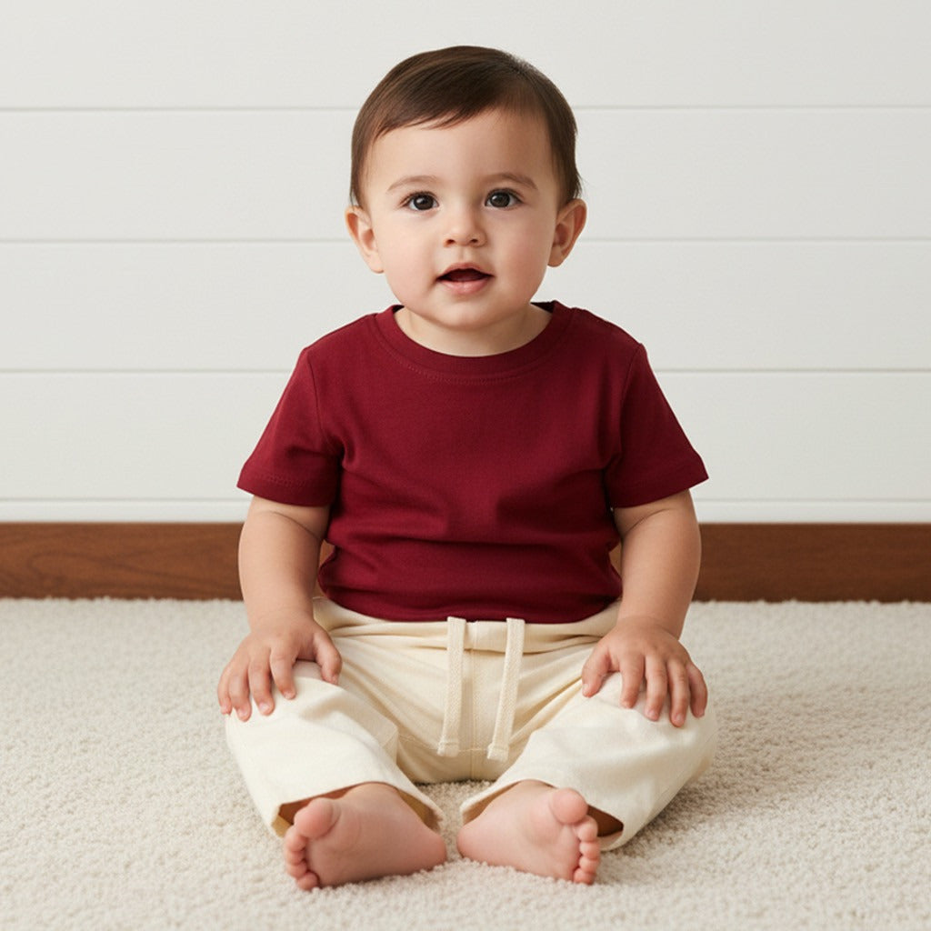 Regular Fit Linen Trousers - Brown / 18-24 mths