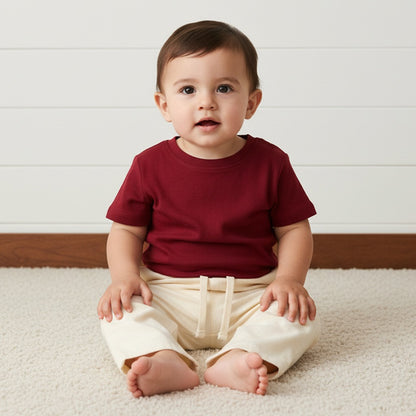 Regular Fit Linen Trousers - Brown / 18-24 mths