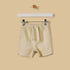 Textured Cotton Shorts - Cream / 12-18 mths