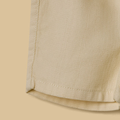 Textured Cotton Shorts