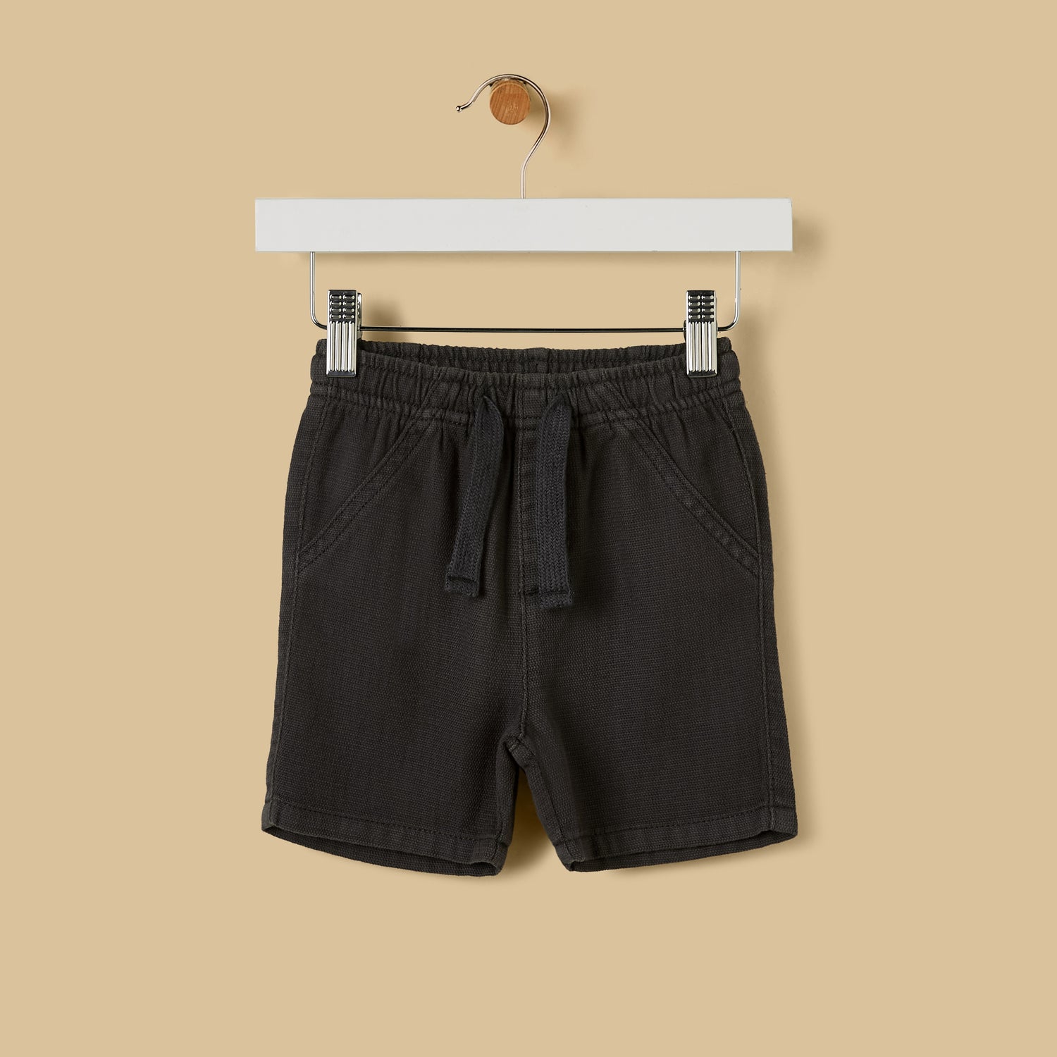 Textured Cotton Shorts