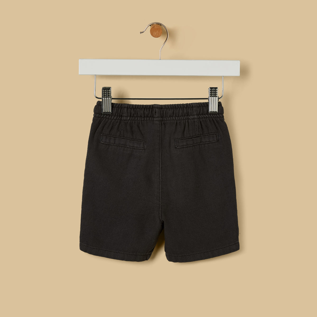 Textured Cotton Shorts