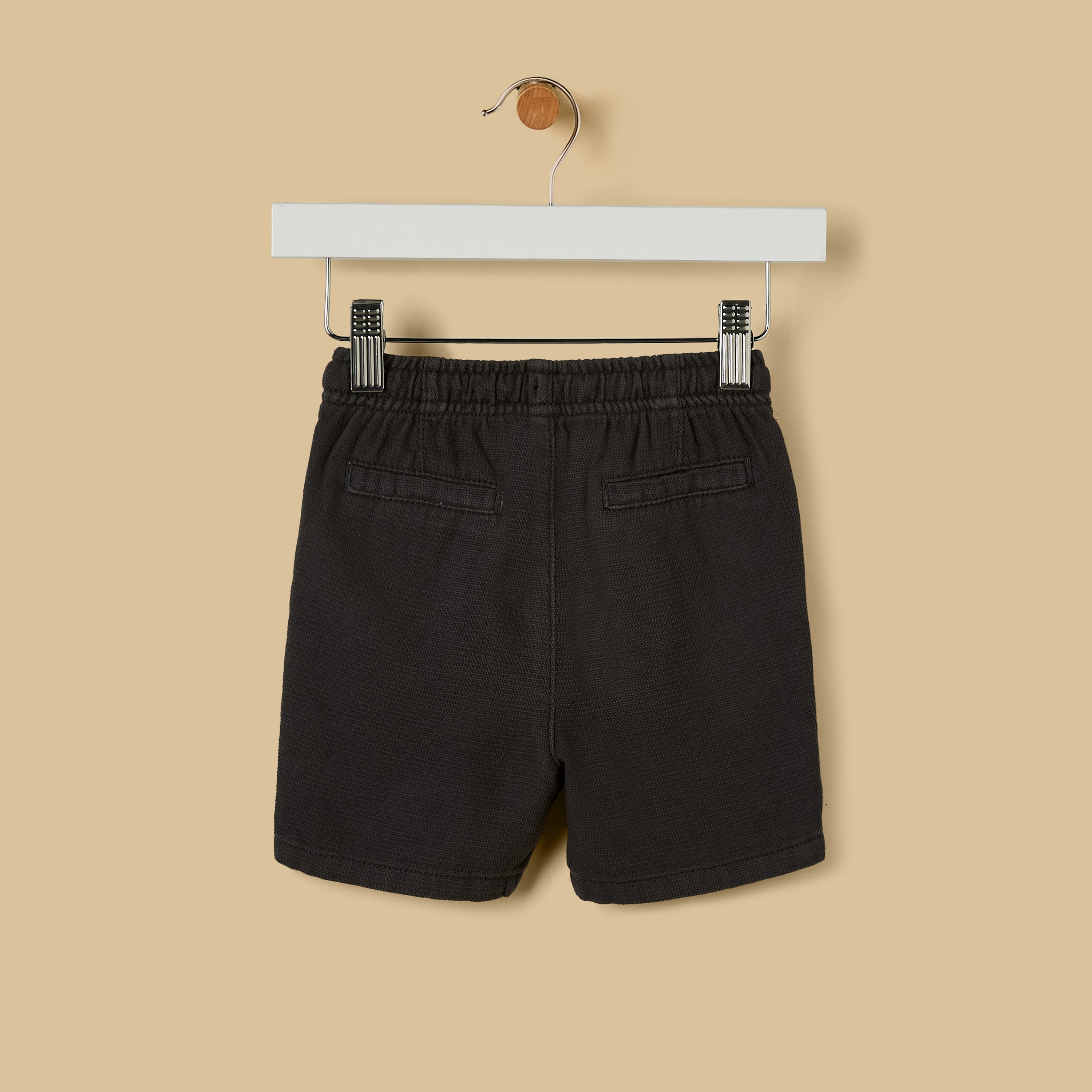 Textured Cotton Shorts