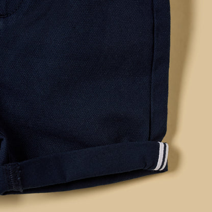Plain Belted Shorts