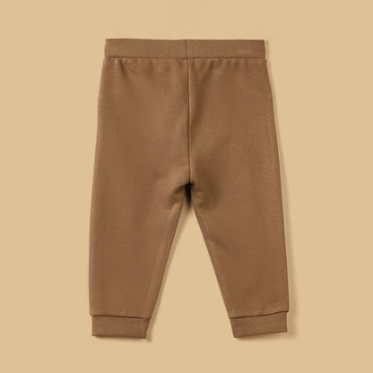 Mid-Rise Drawstring Closure Cotton Joggers