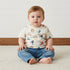 Dinosaur and Vehicle Print T-shirt - Cream / 12-18 mths