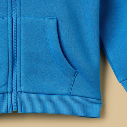 Smile Print Zip Through Hoodie and Joggers Set