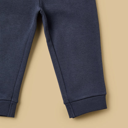 Smile Print Zip Through Hoodie and Joggers Set
