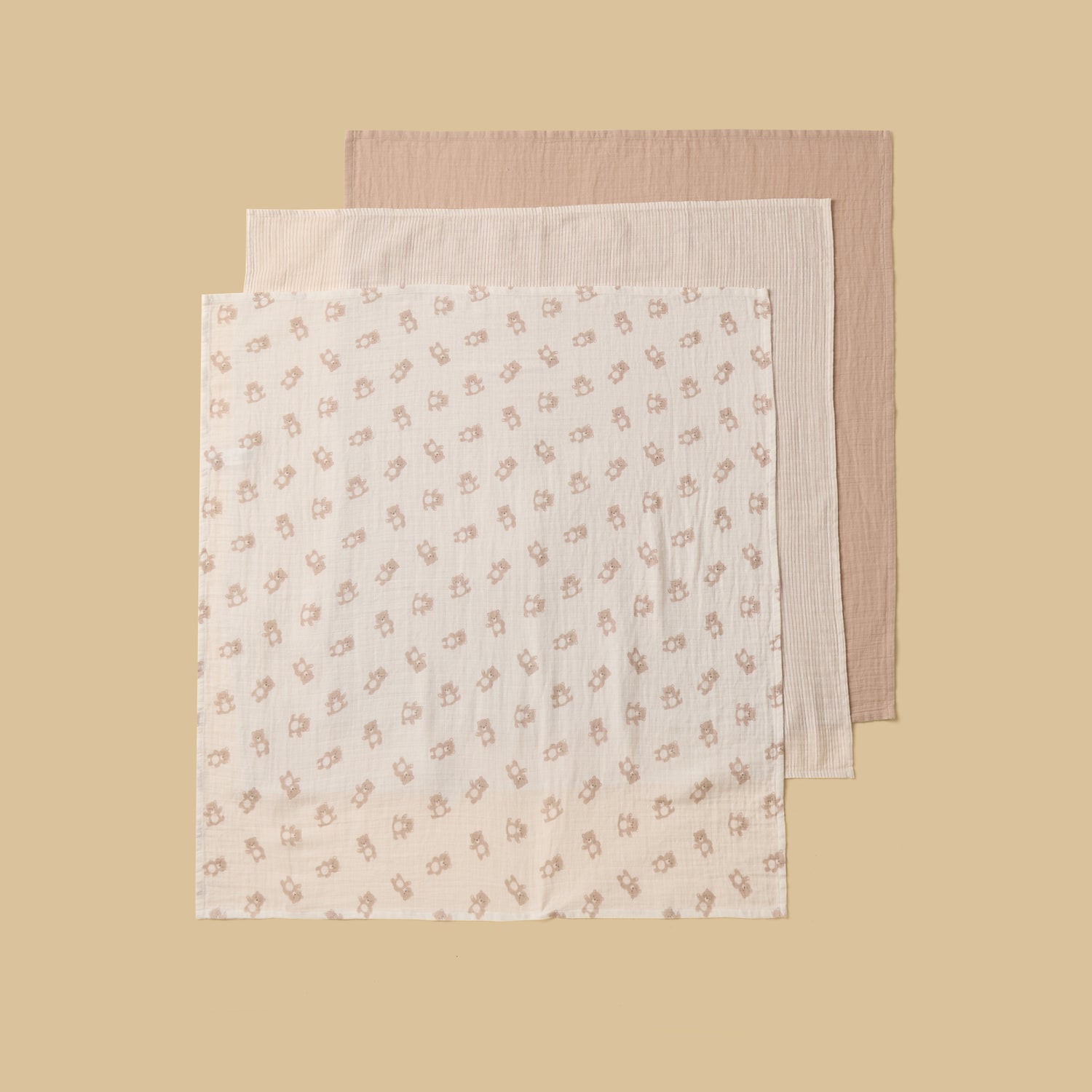 Pack of 3 - Assorted Muslin Wrap