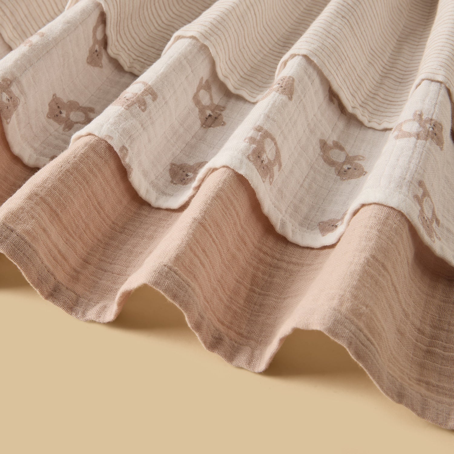 Pack of 3 - Assorted Muslin Wrap