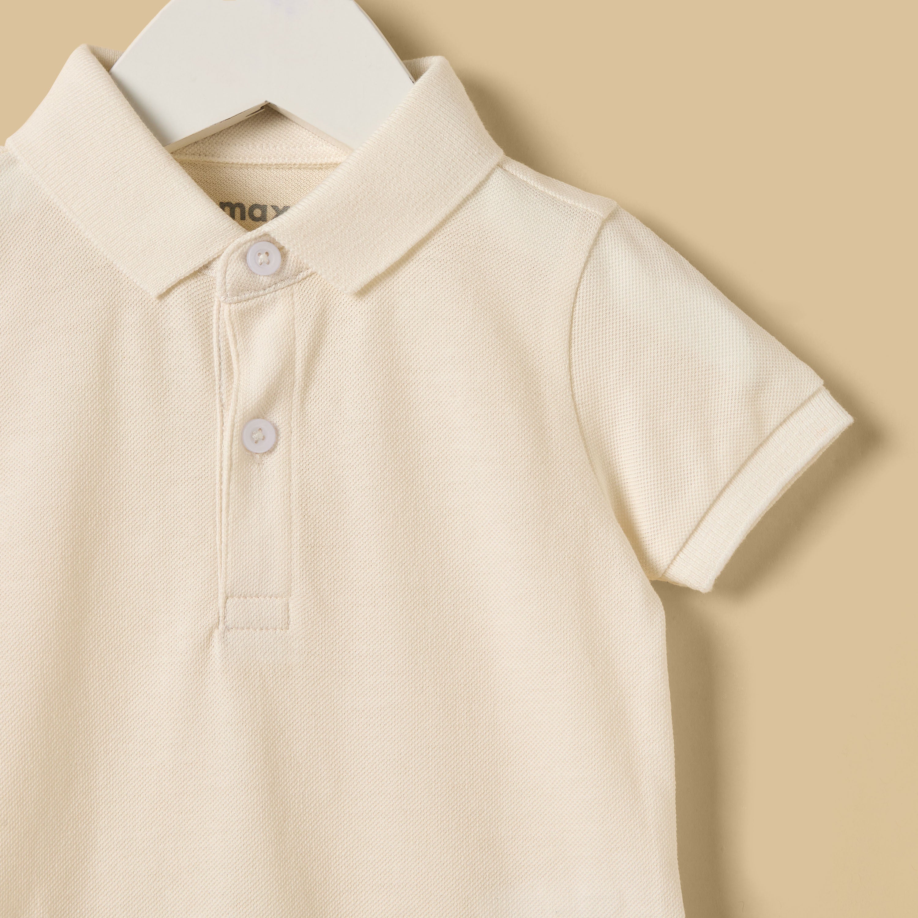 Pack of 2 - Pique Cotton Polo Bodysuit