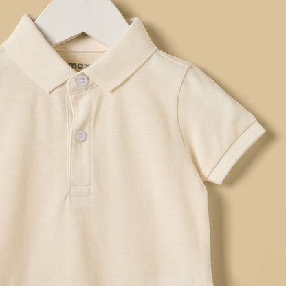 Pack of 2 - Pique Cotton Polo Bodysuit