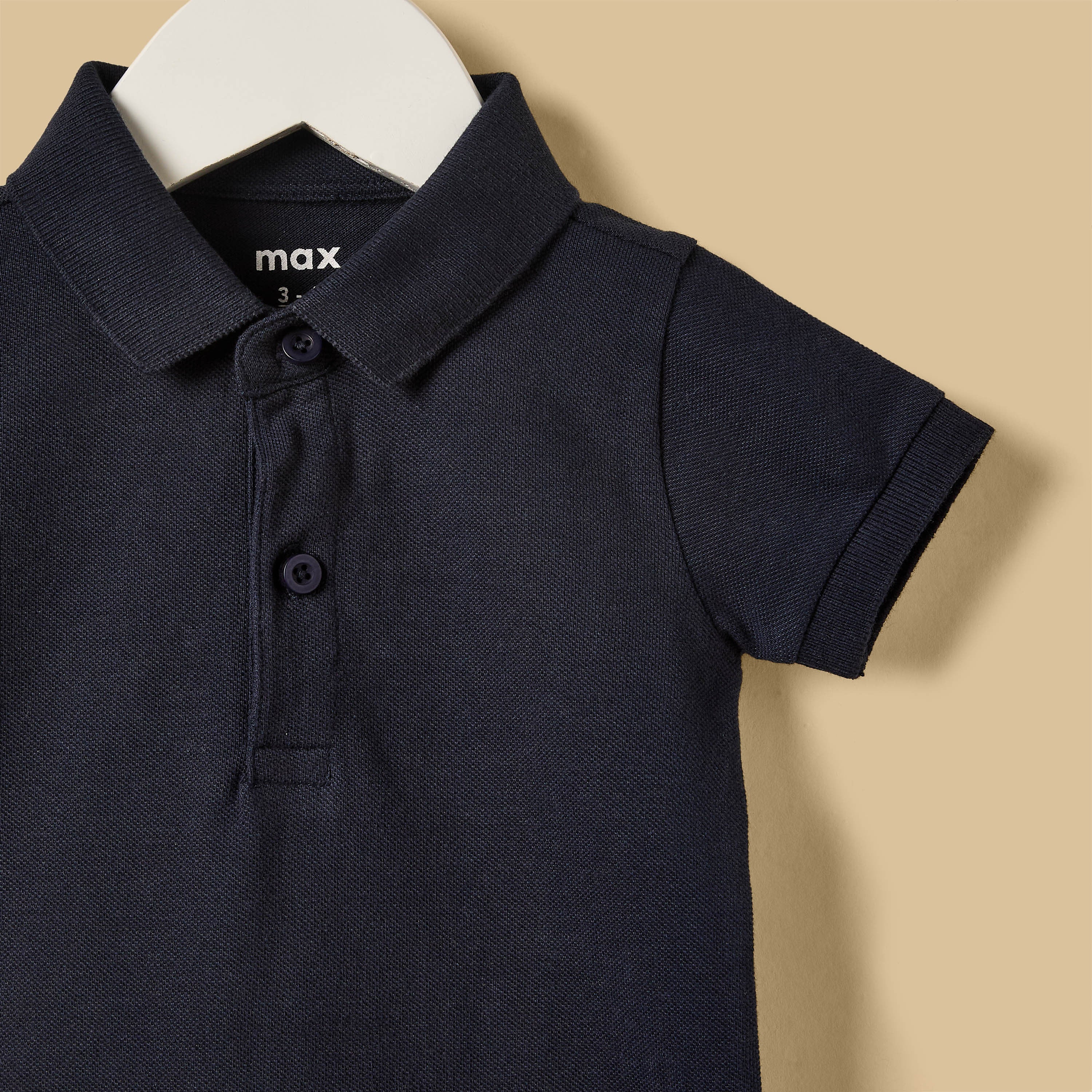 Pack of 2 - Pique Cotton Polo Bodysuit