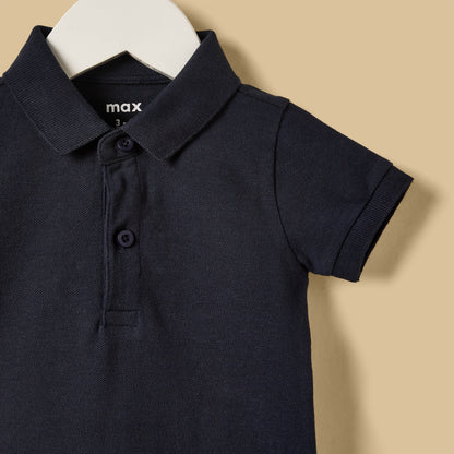 Pack of 2 - Pique Cotton Polo Bodysuit