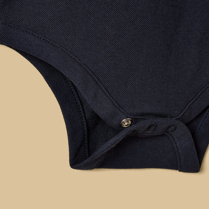 Pack of 2 - Pique Cotton Polo Bodysuit