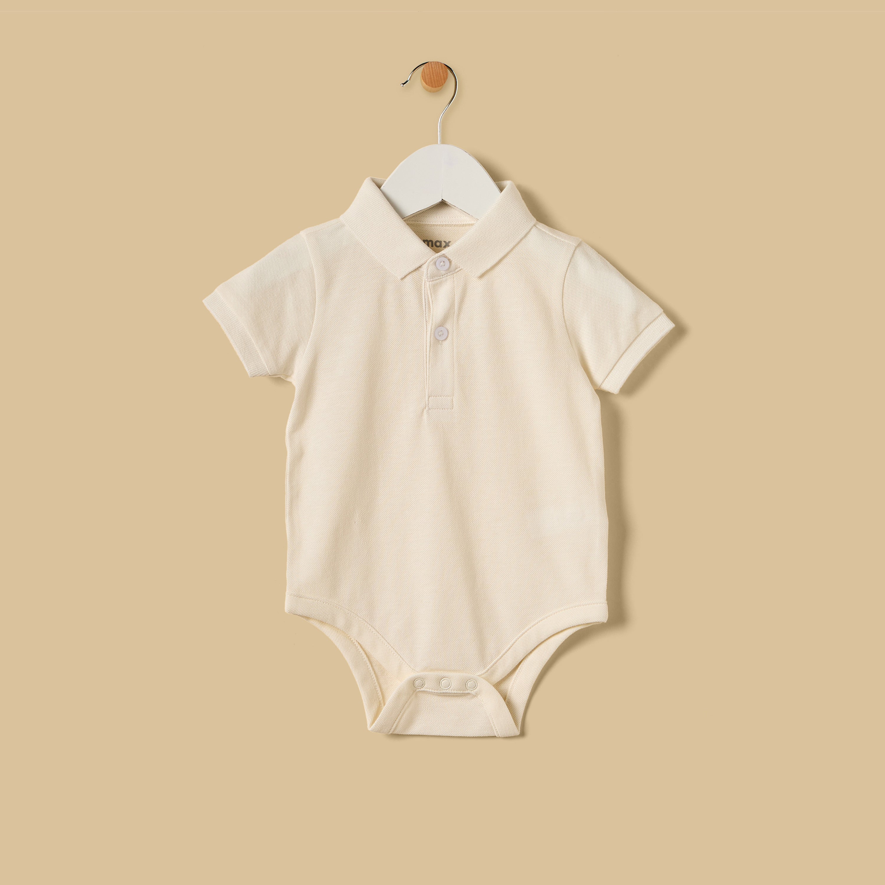 Pack of 2 - Pique Cotton Polo Bodysuit