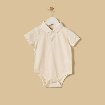 Pack of 2 - Pique Cotton Polo Bodysuit