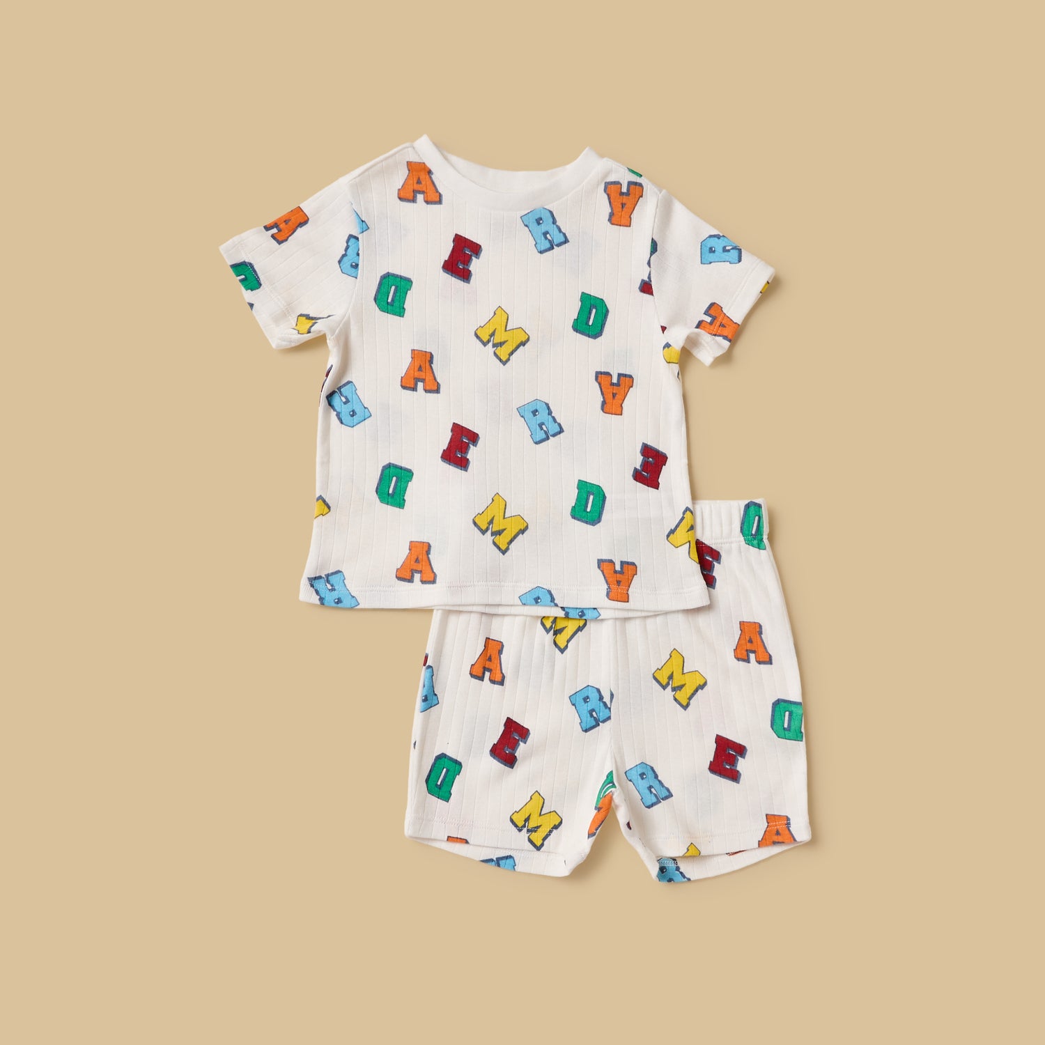 Pack of 2 - Printed Cotton Pyjama Set