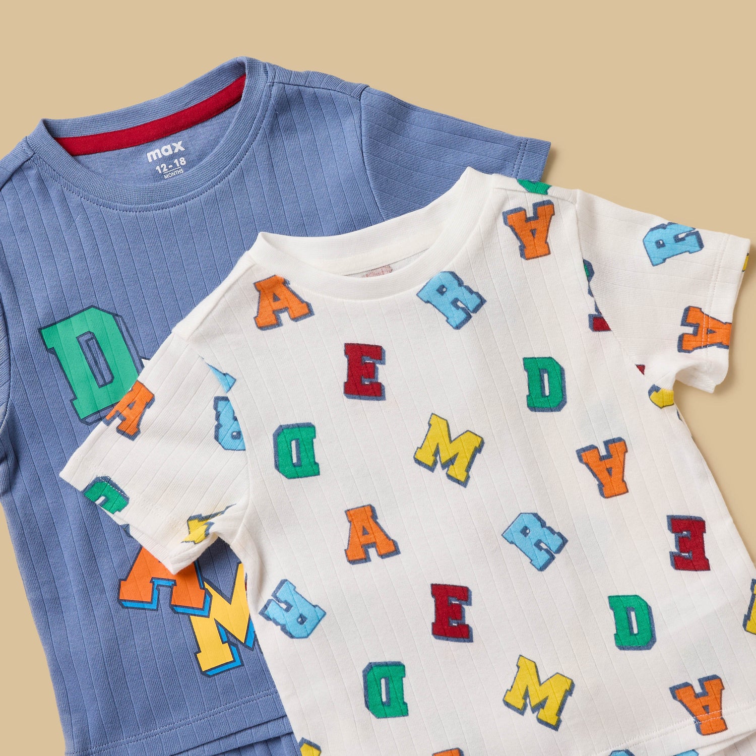 Pack of 2 - Printed Cotton Pyjama Set