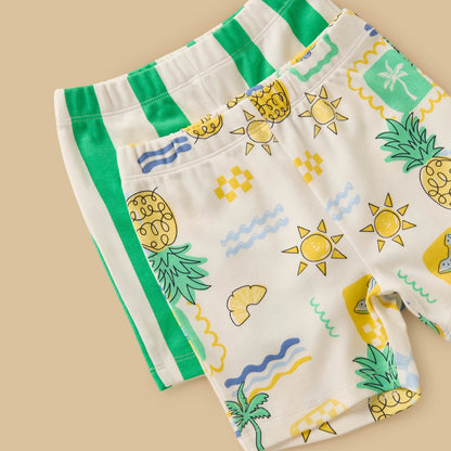 Pack of 2 - Printed Shorts Set