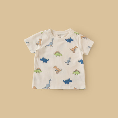 Pack of 2 - Dinosaur Print Cotton Pyjama Set