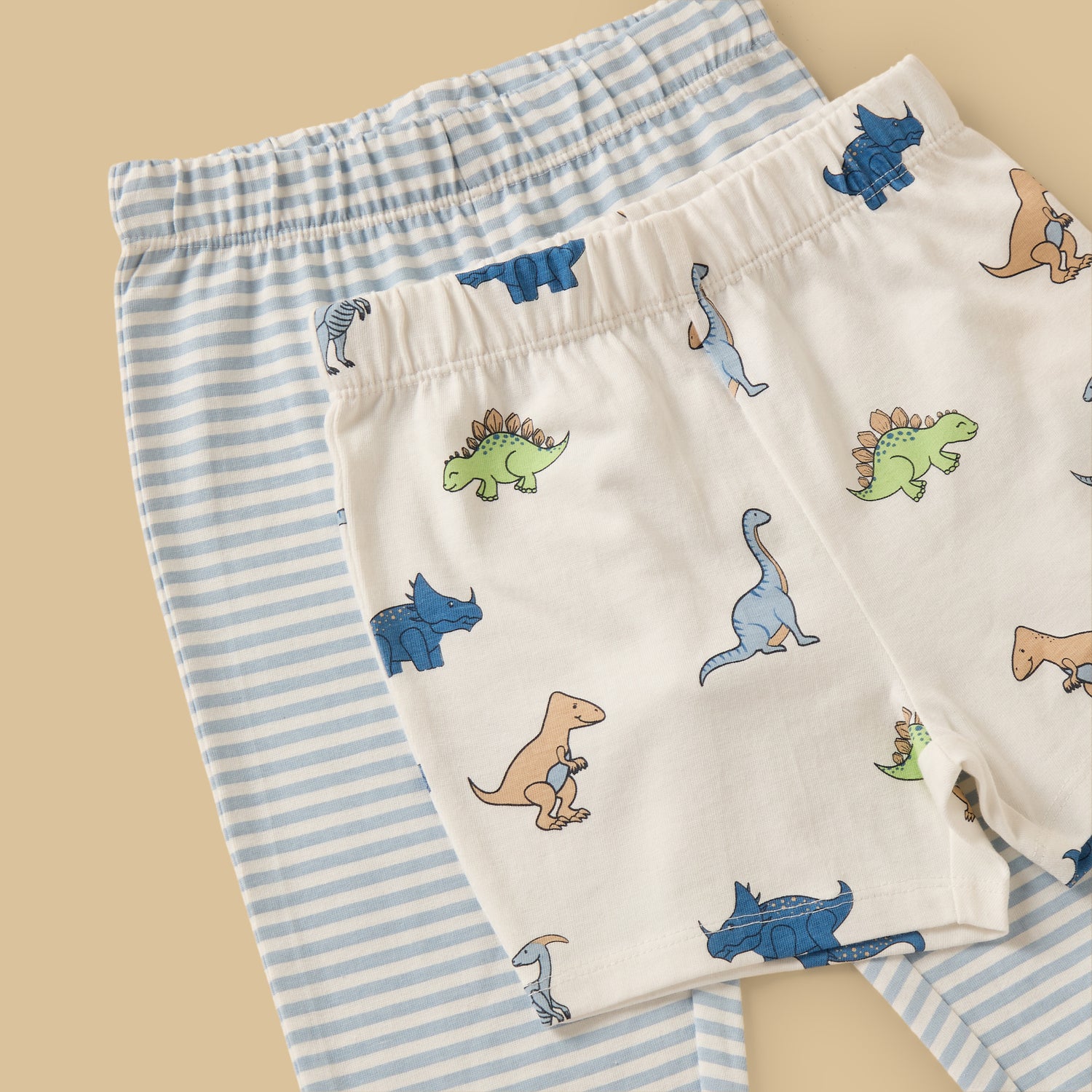 Pack of 2 - Dinosaur Print Cotton Pyjama Set