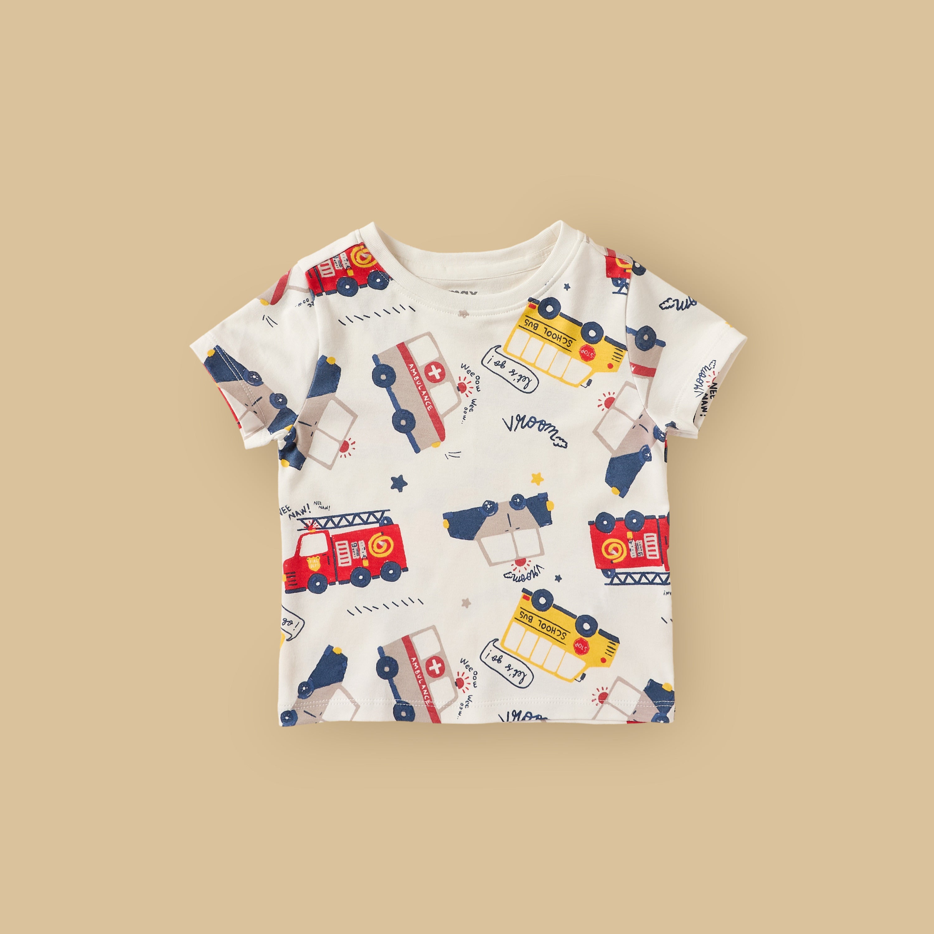 Pack of 2 - Transport Print Cotton Pyjama Set