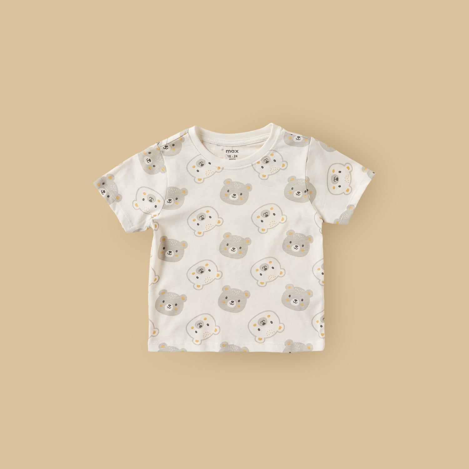 Pack of 2 - Bear Print Cotton Pyjama Set