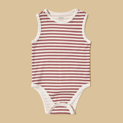 Pack of 3 - Ribbed Sleeveless Cotton Bodysuit