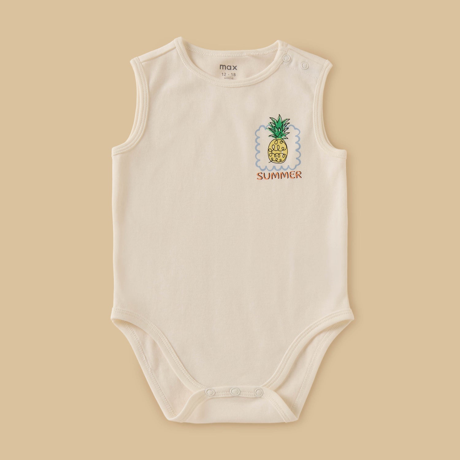 Pack of 3 - Printed Sleeveless Bodysuit