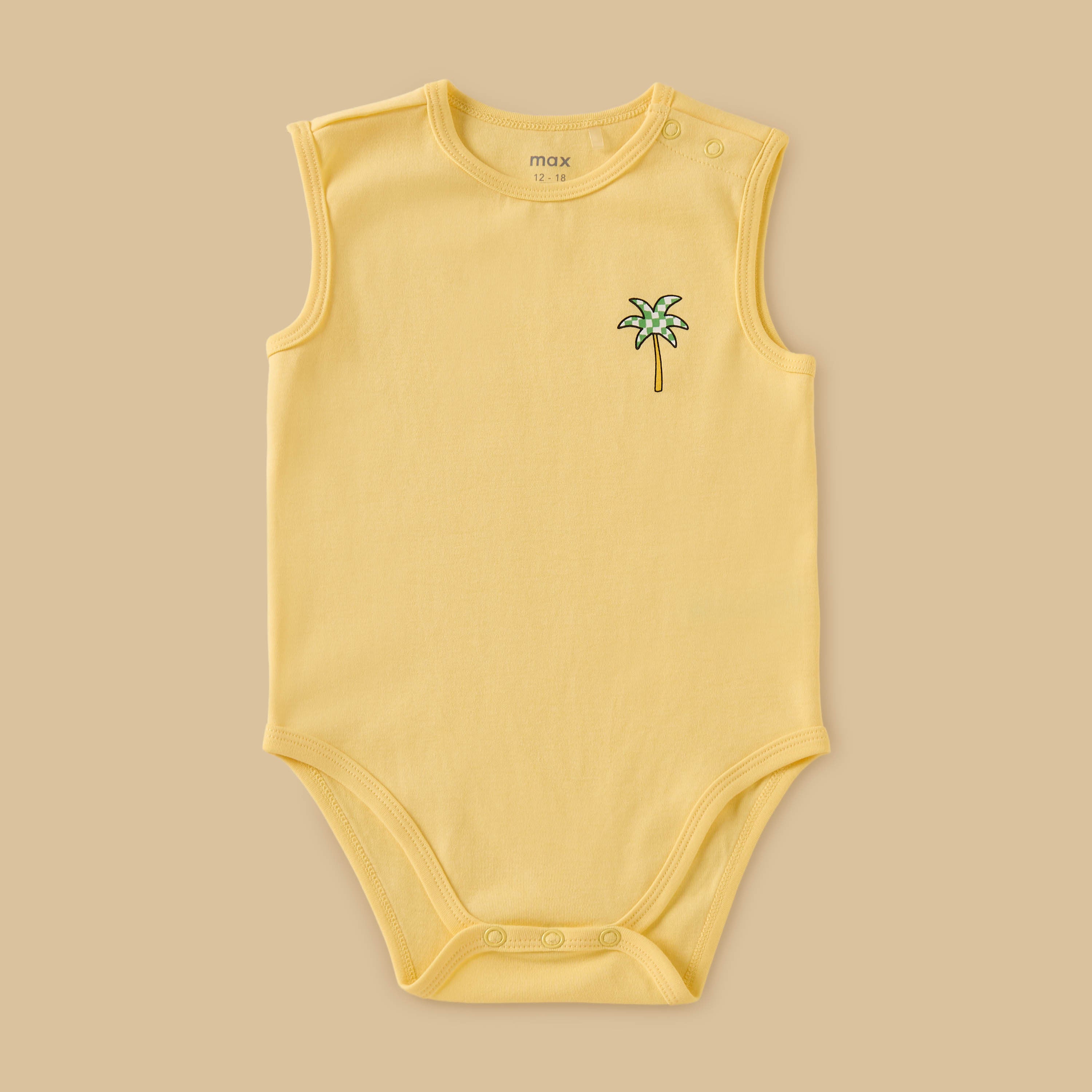 Pack of 3 - Printed Sleeveless Bodysuit