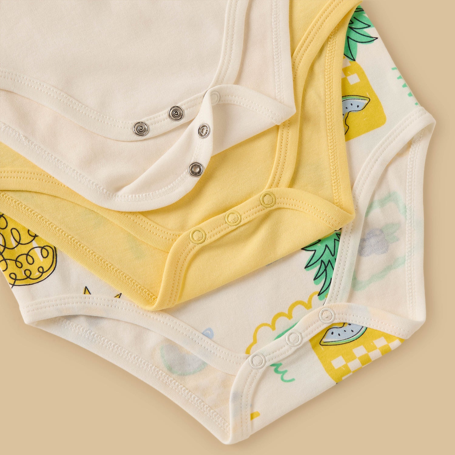 Pack of 3 - Printed Sleeveless Bodysuit