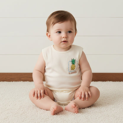 Pack of 3 - Printed Sleeveless Bodysuit