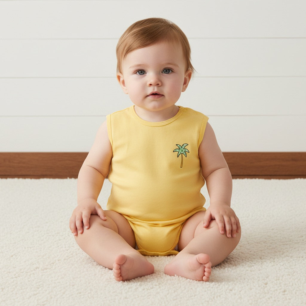 Pack of 3 - Printed Sleeveless Bodysuit