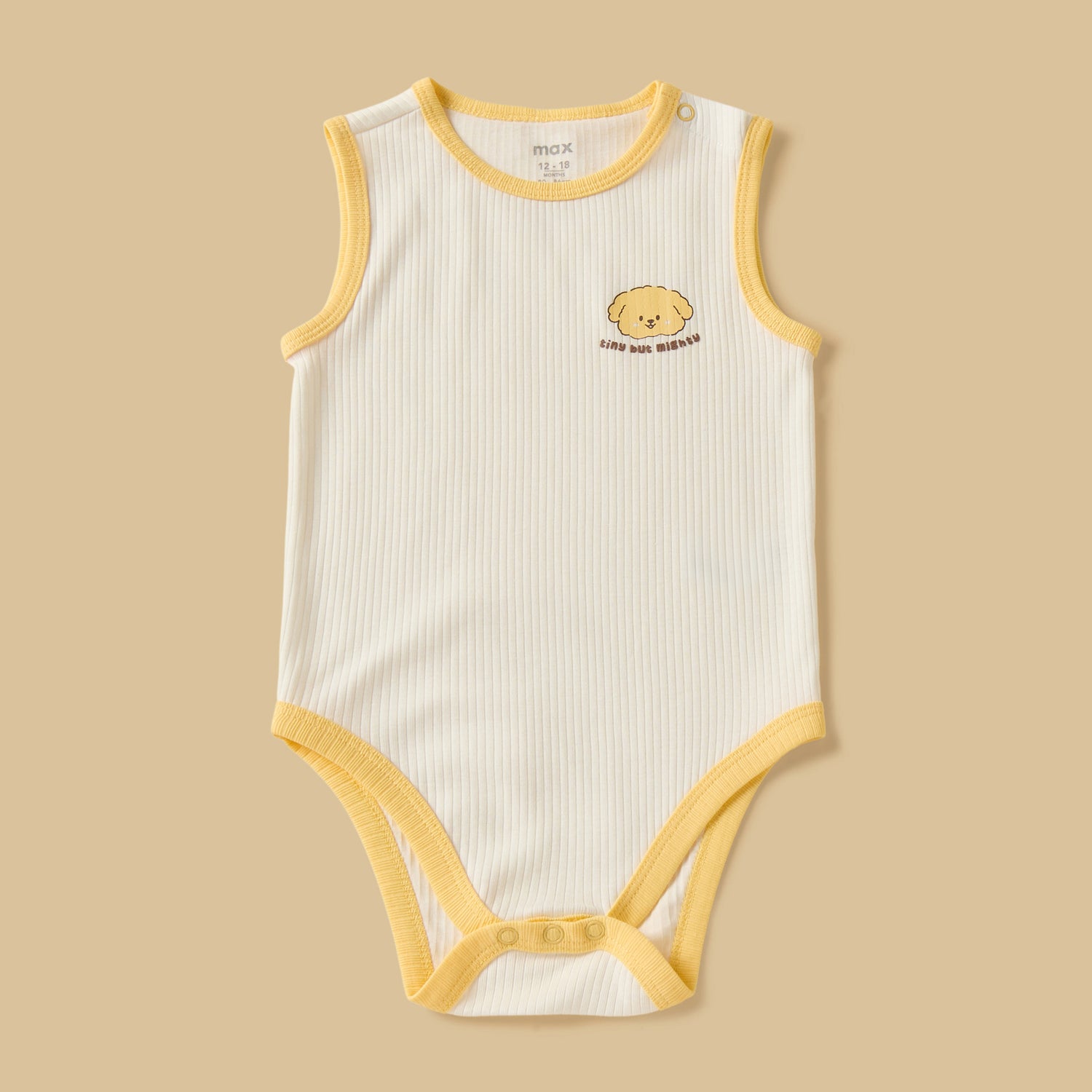 Pack of 3 - Animal Face Print Sleeveless Bodysuit