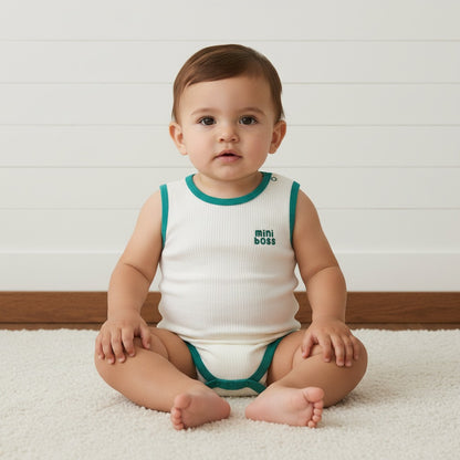 Pack of 3 - Animal Face Print Sleeveless Bodysuit