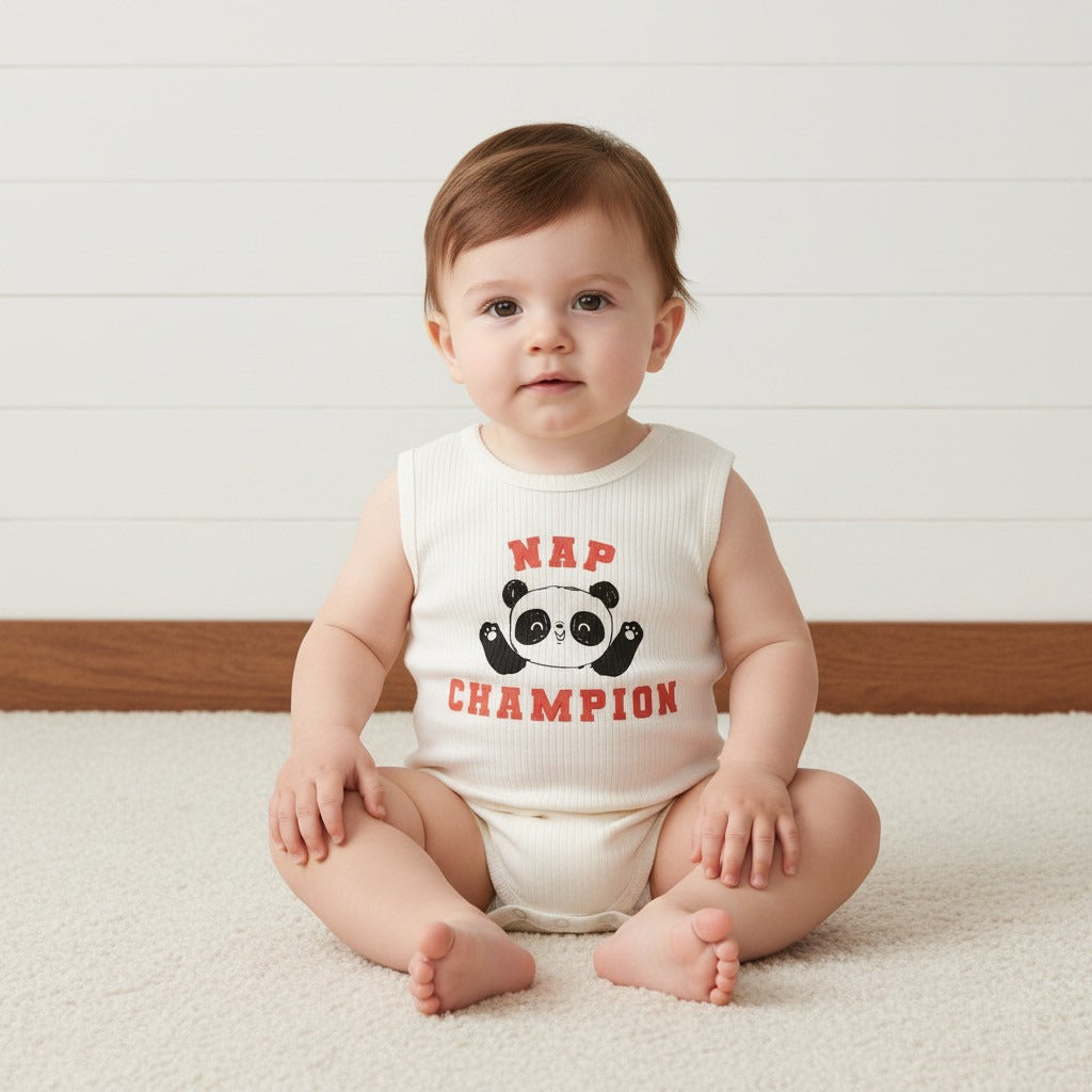 Pack of 3 - Ribbed Cotton Sleeveless Bodysuit