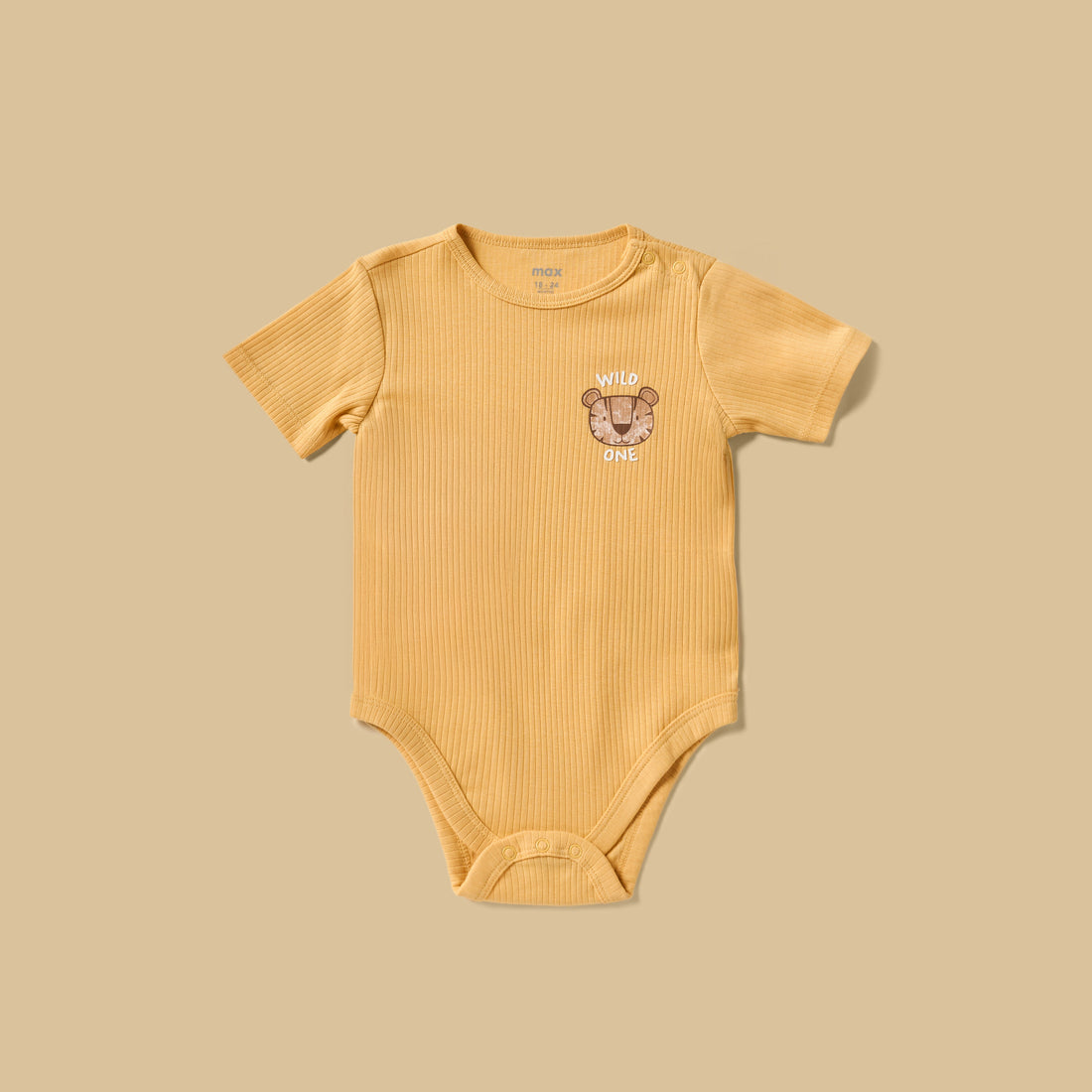 Pack of 3 - Safari Print Cotton Bodysuit